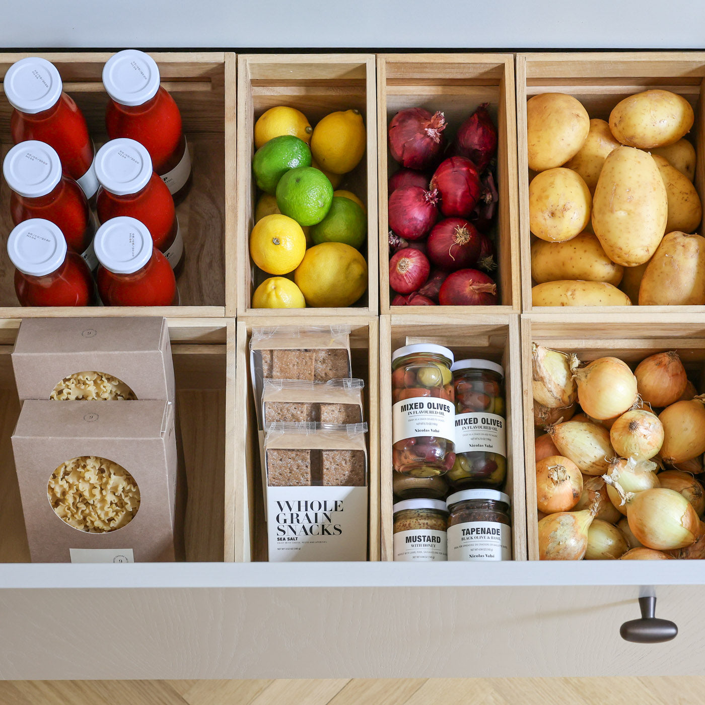 Udtræksreol stabelbar - Organisér køkkenet smartere i dag