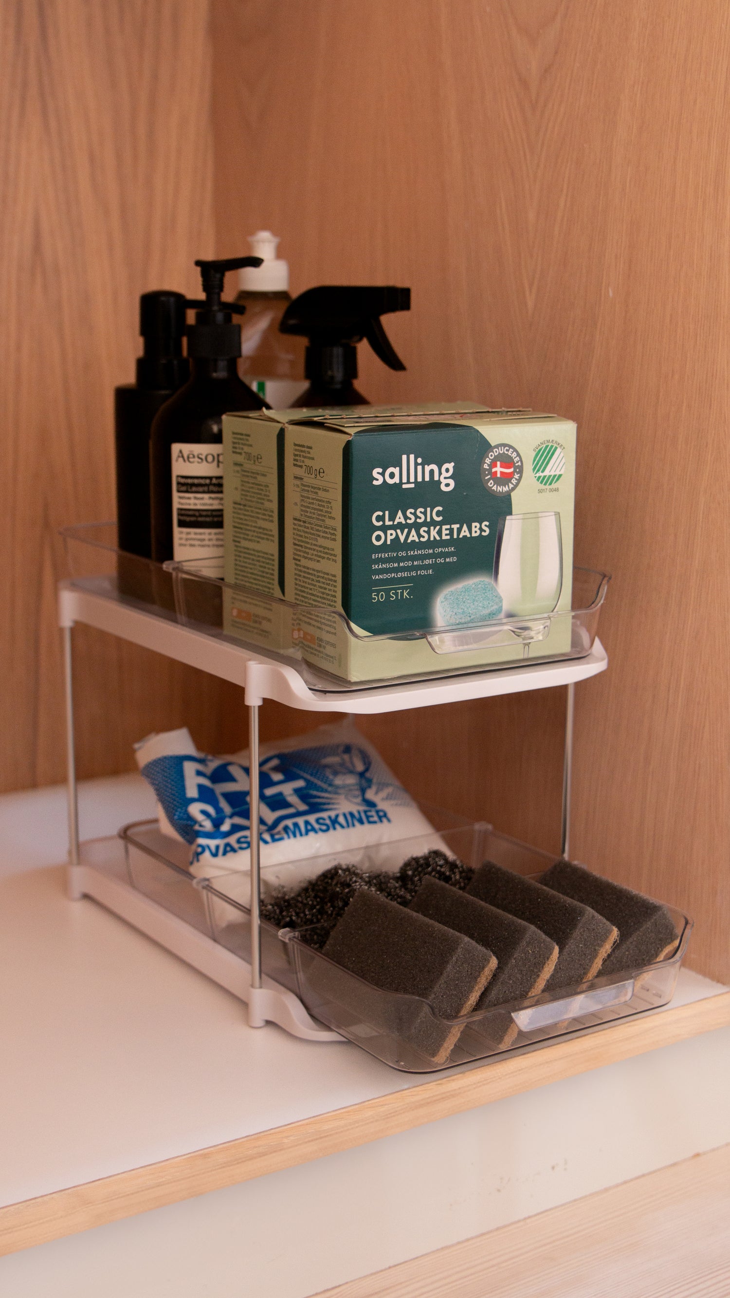 Udtræksreol stabelbar - Organisér køkkenet smartere i dag