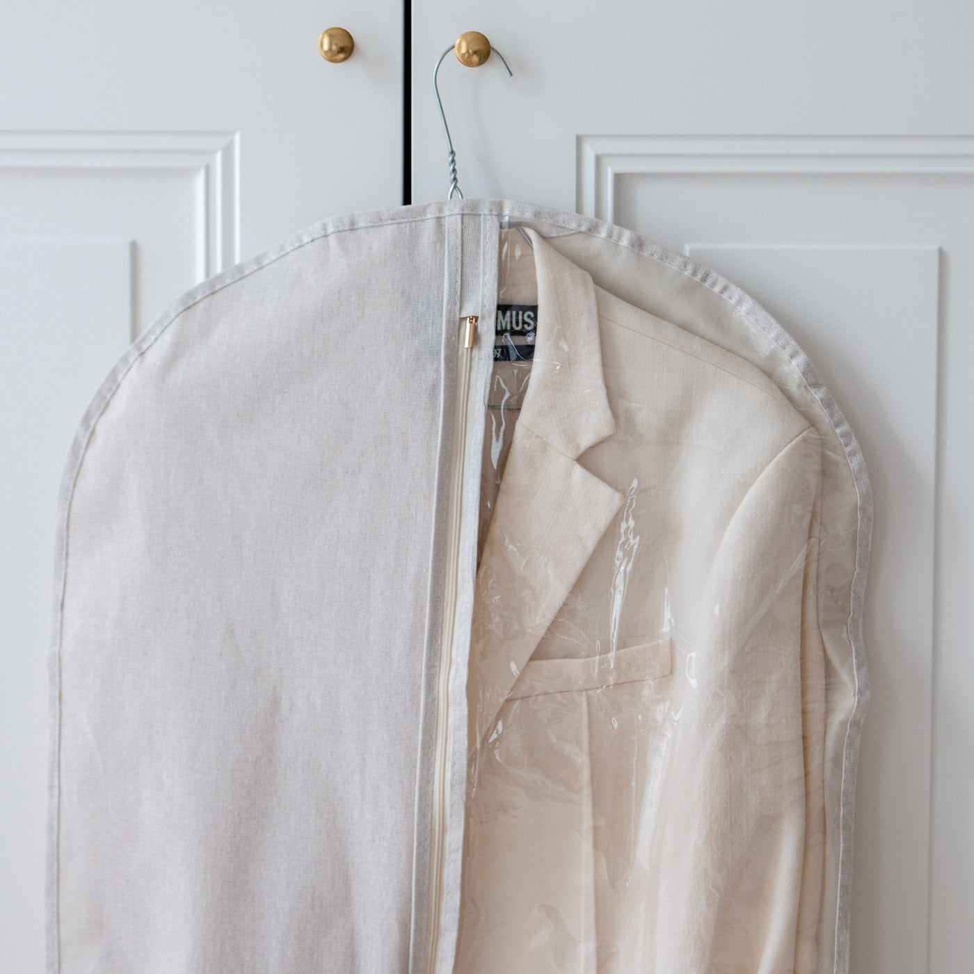 Anzugtasche - beige