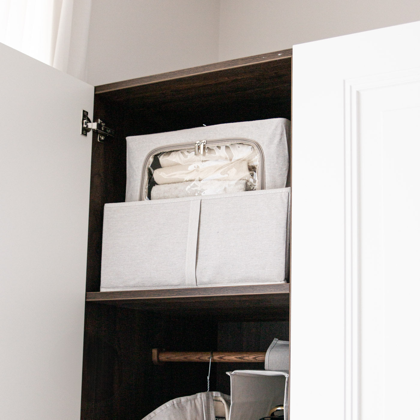 Stoff-Aufbewahrungsbox - beige
