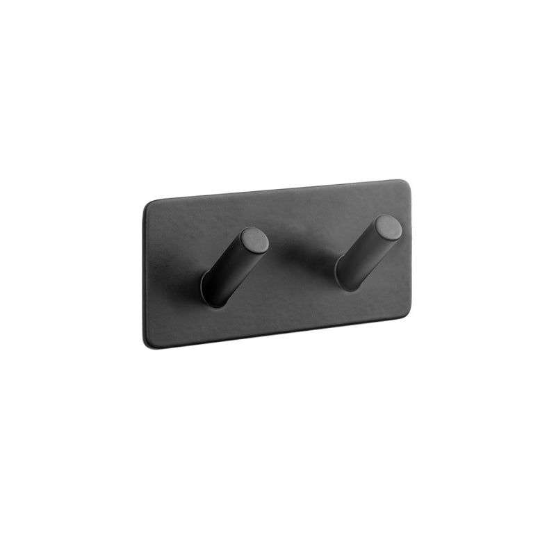 Towel hook 2 Hooks - Matt Black