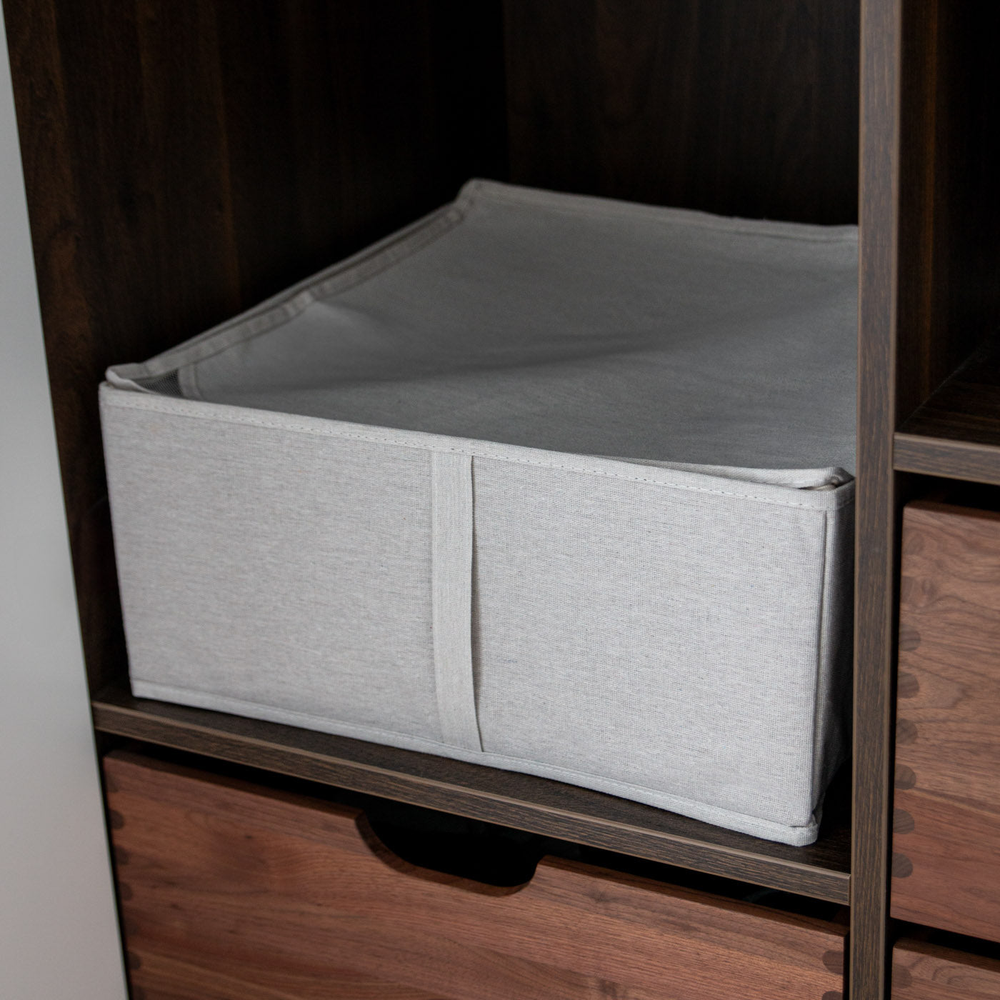 Stoff-Aufbewahrungsbox - beige