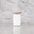 Storage jar with wooden lid square 1000 ml light