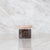 Storage jar with wooden lid square 500 ml light