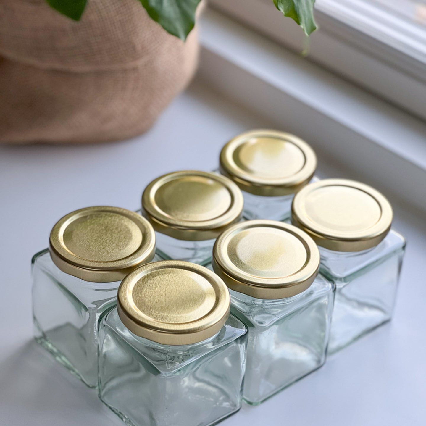 Spice jar brass lid