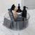 Turntable / Turntable in clear plastic high edge - Compartmented
