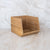 Stackable wooden box open front