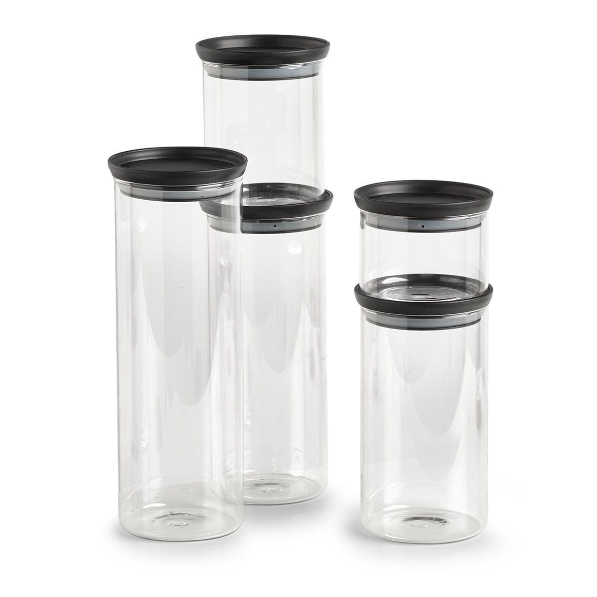 Opbevaringsglas Sort serie opbevaringsglas 650 ml aestetisk ele living